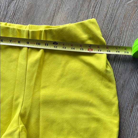 Ann Mashburn YELLOW Faye Crop Flares Bright  Yellow Pants Large - Picture 4 of 8
